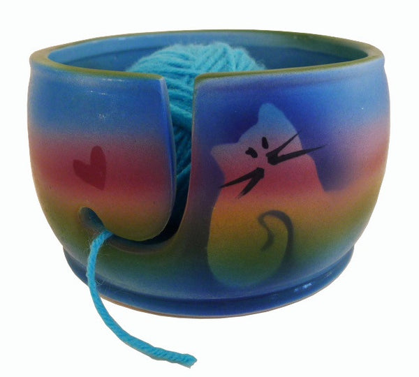  Cat Yarn Bowl, Yarn Bowl for Crocheting and Knitting Made of  Ceramic 566 Inches Tangle Free : Arts, Crafts & Sewing