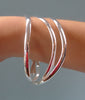 Jazzy Bangle Bracelet - Set of 3 - Interlocking Design