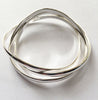 Jazzy Bangle Bracelet - Set of 3 - Interlocking Design