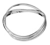 Jazzy Bangle Bracelet - Set of 3 - Interlocking Design