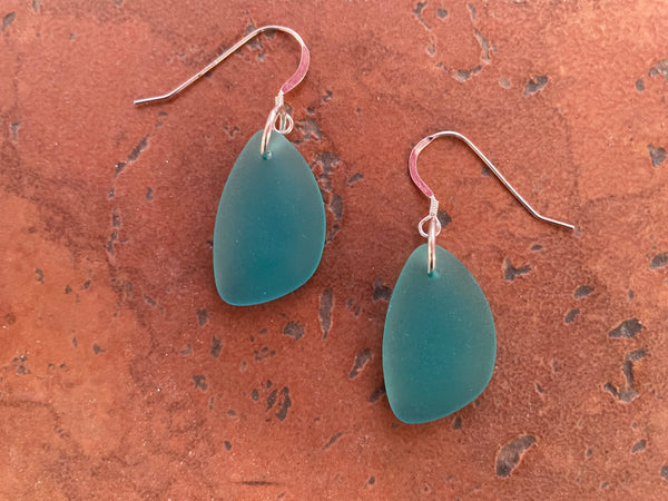 Sea hot sale glass earrings