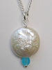 WHITE COIN PEARL NECKLACE