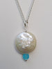 WHITE COIN PEARL NECKLACE