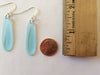 STERLING SILVER SEA GLASS EARRINGS