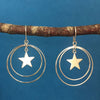 STERLING SILVER STAR EARRINGS