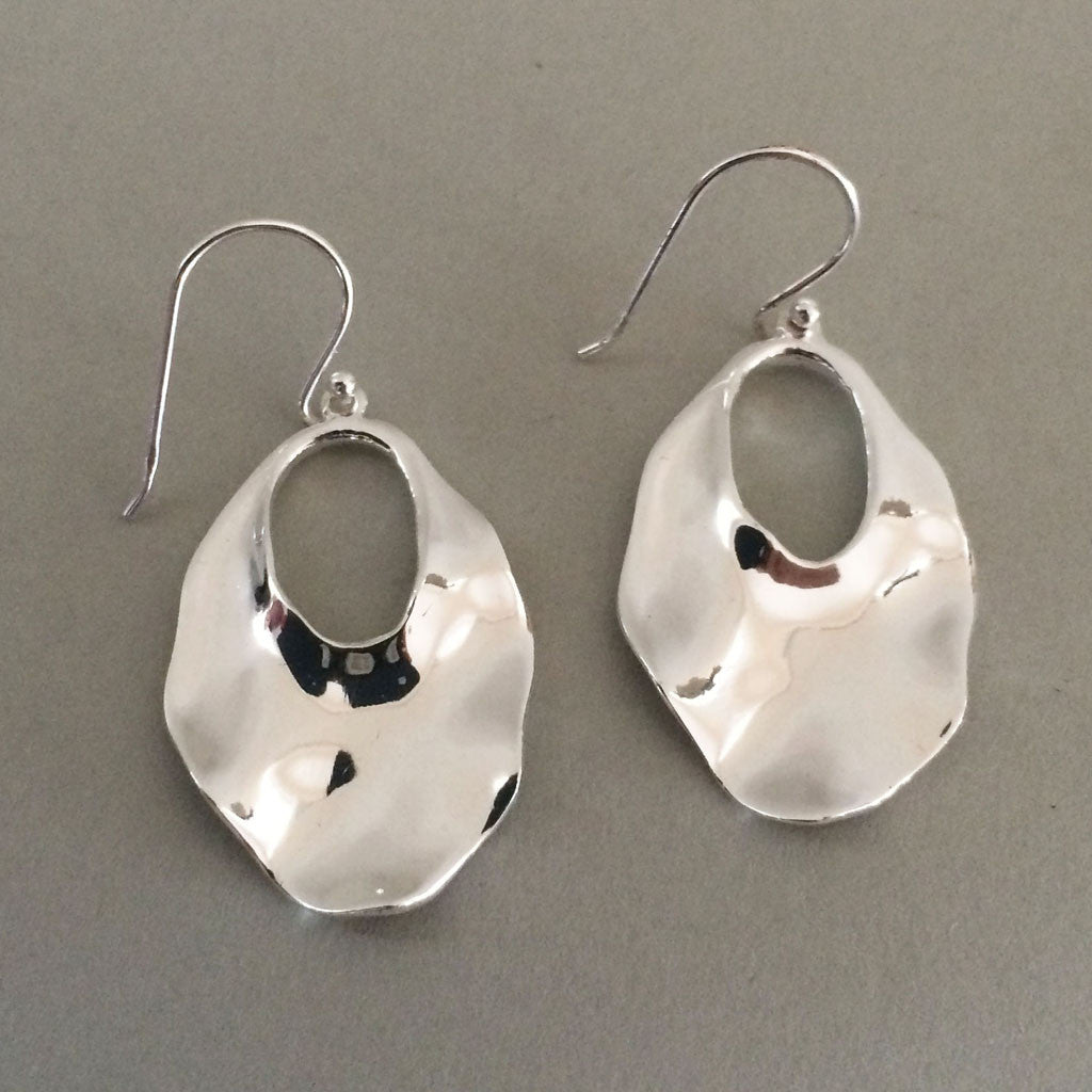 STERLING SILVER WAVE EARRINGS