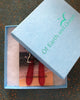 Sweetheart Red Sterling Silver Sea Glass Earrings