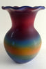 Horn Vase Fluted: Red  SOLD OUT