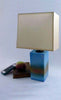 RECTANGULAR LAMP - TURQUOISE/PEACH