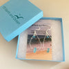 ARIA AQUA SEA GLASS EARRINGS