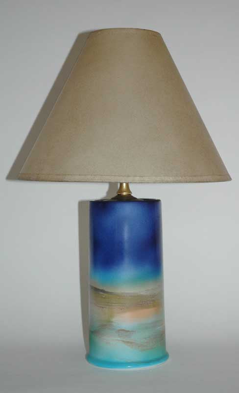 BLUE LIGHTHOUSE LAMP