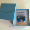 DEEP-SEA SEA GLASS EARRINGS