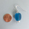 DEEP-SEA SEA GLASS EARRINGS