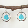 OCEAN WAVES SEA GLASS EARRINGS