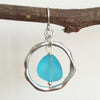 OCEAN WAVES SEA GLASS EARRINGS