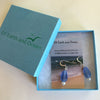 SKY BLUE SEA GLASS EARRINGS