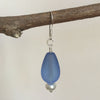 SKY BLUE SEA GLASS EARRINGS
