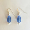 SKY BLUE SEA GLASS EARRINGS