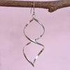 STERLING SILVER TWIST EARRINGS - NEW!