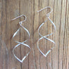 STERLING SILVER TWIST EARRINGS - NEW!