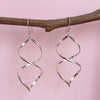 STERLING SILVER TWIST EARRINGS - NEW!