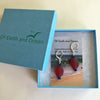 SUNDOWN SEA GLASS EARRINGS