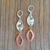 TRICOLOR LINK EARRINGS