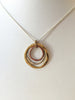 TRICOLOR SUNRISE PENDANT NECKLACE