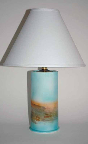 TURQUOISE LIGHTHOUSE LAMP