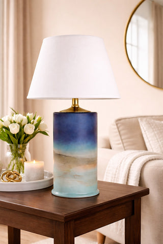 BLUE LIGHTHOUSE LAMP