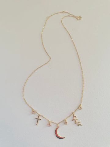 GOLD VERMEIL CHARM NECKLACE