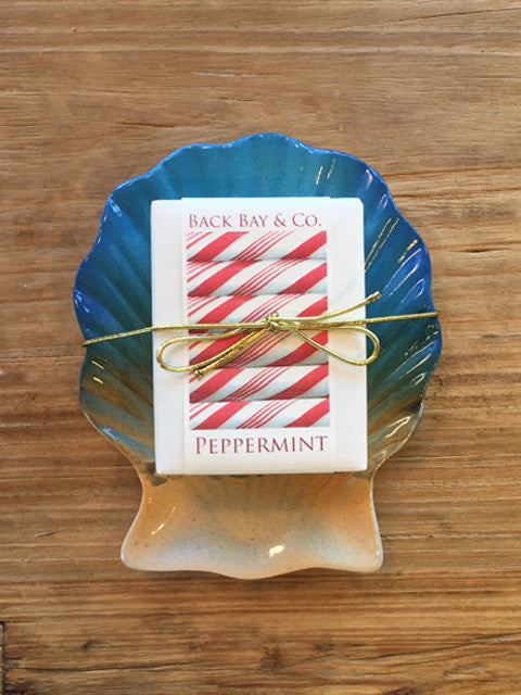 Sunrise Soap Dish and Back Bay & Co Peppermint Soap-SOLD OUT