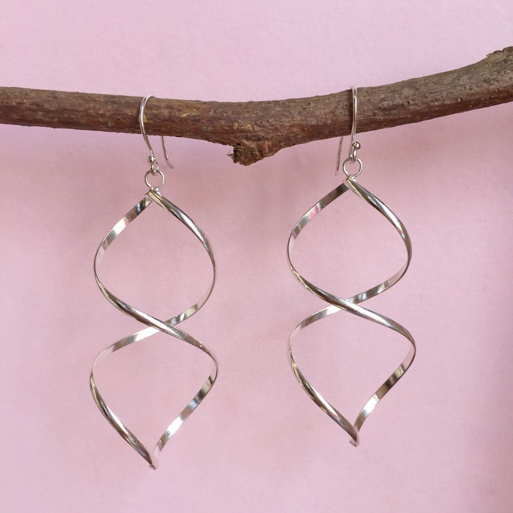 Silver Dangle/ Drop Earrings With Baubles and Pink Hoops, Pink Hoop Earrings,  50s 60s Style, Retro Earrings, Retro Jewellery - Etsy