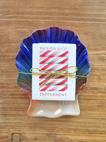 Sunset Soap Dish and Back Bay & Co Peppermint Soap-SOLD OUT