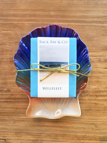 Sunset Soap Dish and Back Bay & Co Wellfleet Soap-SOLD OUT