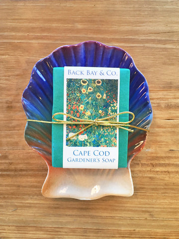 Sunset Soap Dish and Back Bay & Co Gardener's Soap - SOLD OUT